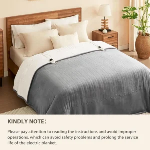 Heated Blanket, 8H, AC220V, Us Plug