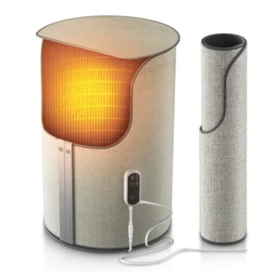 Electric Rechargeable Waterproof Infrared Foot Warmer Hand Heat Space Heater with Lighting for Household & Garage Use