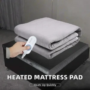 Heated Quilted Throw Blanket, Portable, 110V-240V, Electric