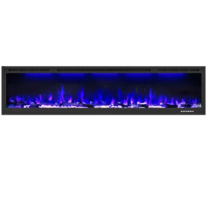 Electric Fireplace, LED, 1500W, Built-in