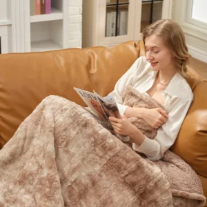 Heated Blanket, 3H, 120v, soft PV fleece