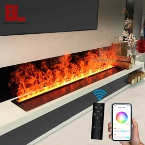 Electric Fireplace, TUYA, APP, 3D, LED