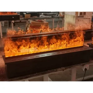 Indoor Electric Fireplace, 120cm, LED, 3D, Steel