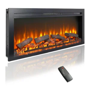 Electric Fireplace, 44-Inch, Wall