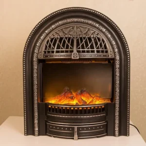 Electric Freestanding Metal Fireplace, LED, 80