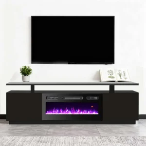 Electric Fireplace, 750, Tempered Glass