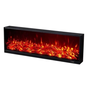 Electric Fireplace, 750 W, Tempered Glass