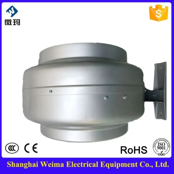 125mm Smoke Exhaust Duct Fan, External Rotor, Steel Housing - view 2