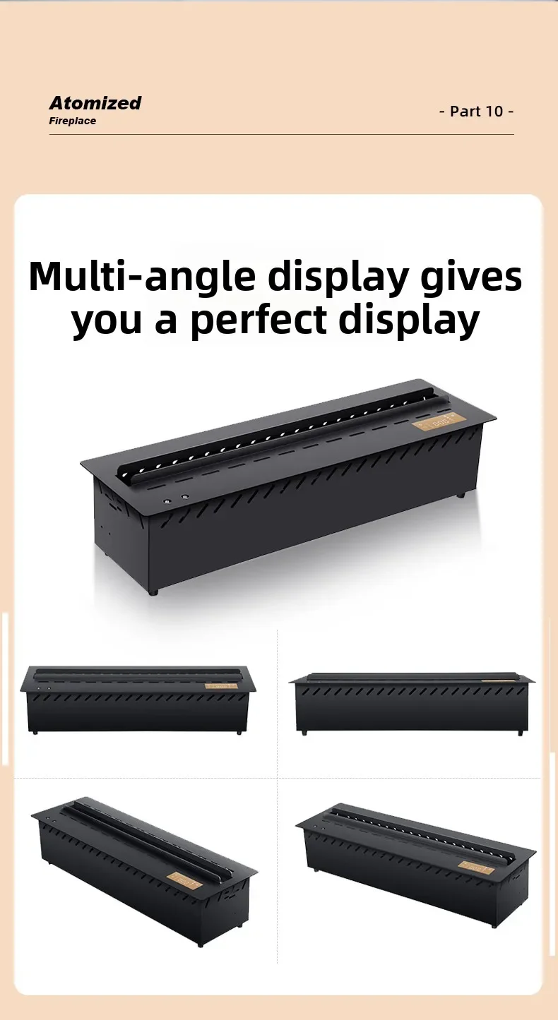 1 Home 3D Atomized Fireplace European Decoration Embedded Electronic Fireplace Simulation Flame Internet Celebrity TV Cabinet