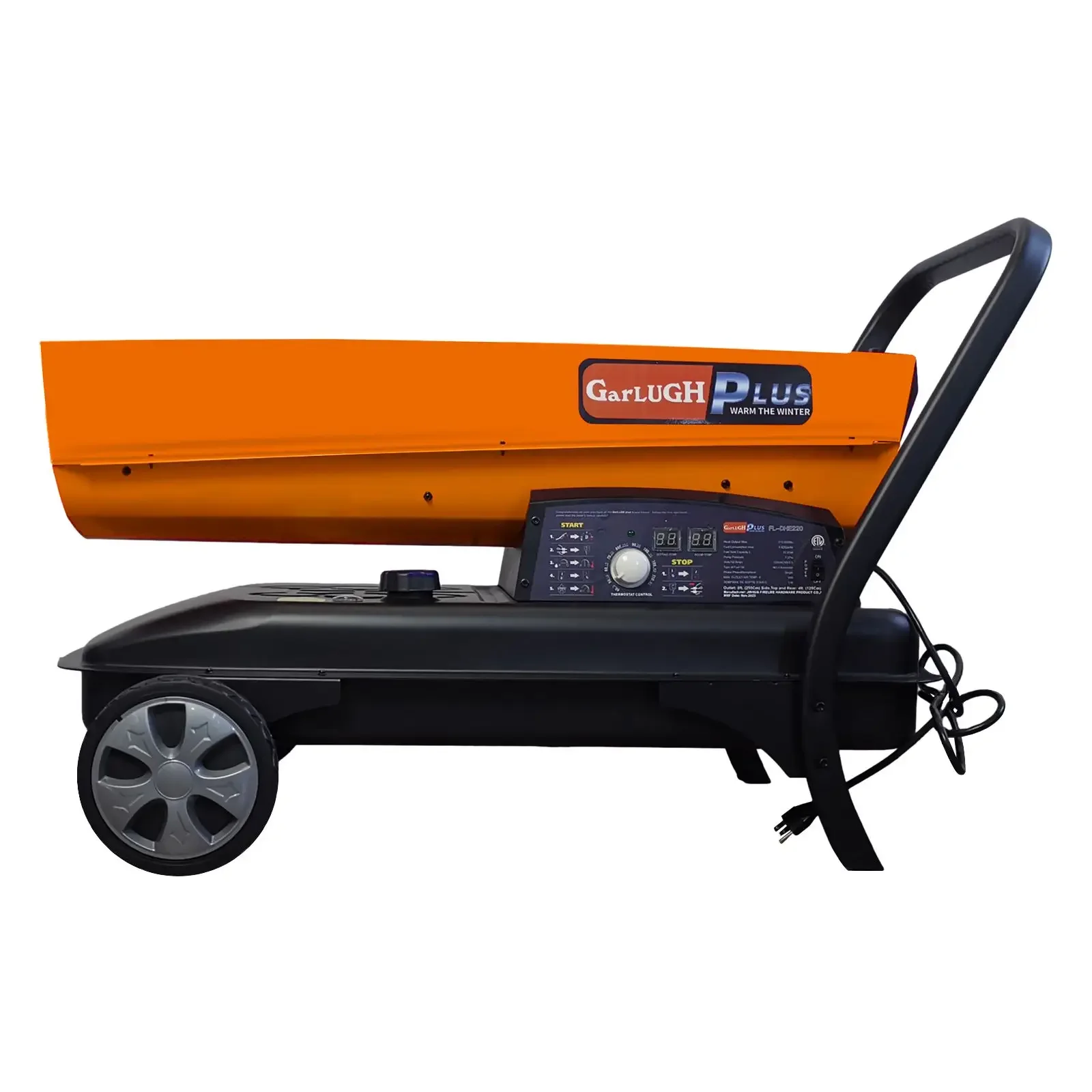 DHE220 Portable Kerosene Heater 215000BTU Thermostat Control Commercial Use