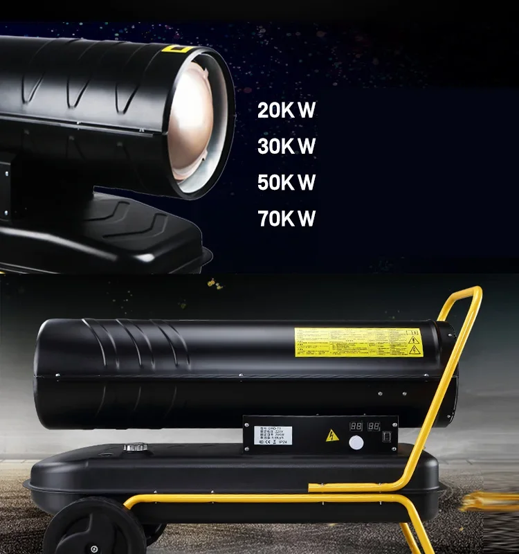 20kw 30kw 50kw 70kw 100kw Portable Heater Diesel Electric Air Heater Kerosene Heaters