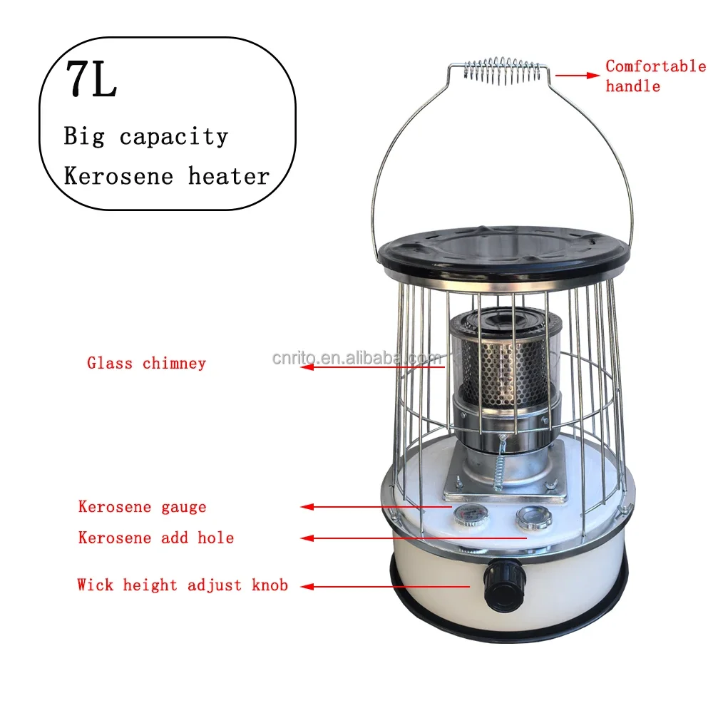Portable Greenhouse Kerosene Heater Japanese Easy to Use 2 in 1 Kerosene Heater and Cooker Manual Ignition Stove