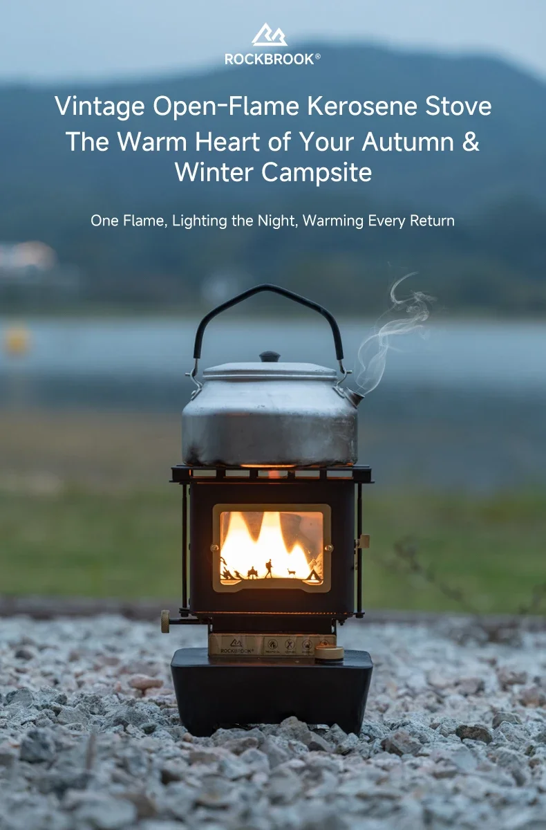C77 Multipurpose Kerosene Warmer 8 Hours Long Duration Tent Heater Top Cooktop Stove for Backpacking Ice Fishing Party Light