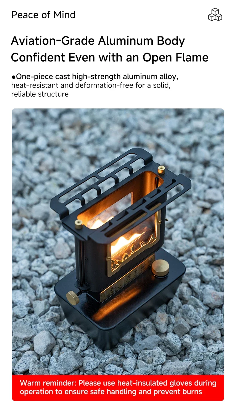 C77 Multipurpose Kerosene Warmer 8 Hours Long Duration Tent Heater Top Cooktop Stove for Backpacking Ice Fishing Party Light