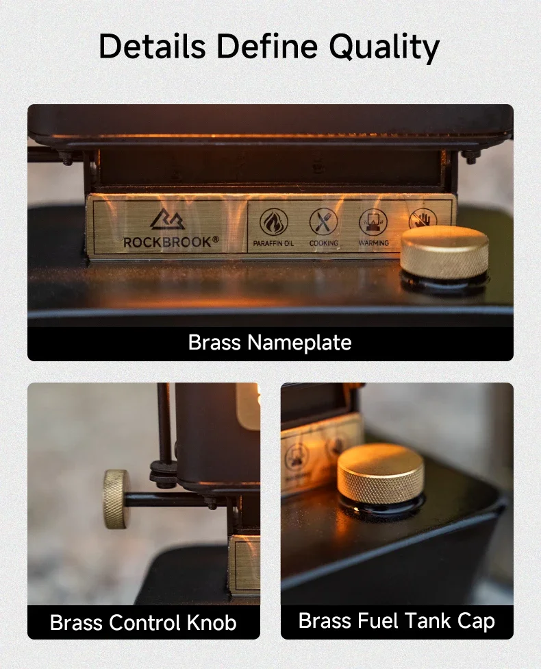 C77 Multipurpose Kerosene Warmer 8 Hours Long Duration Tent Heater Top Cooktop Stove for Backpacking Ice Fishing Party Light