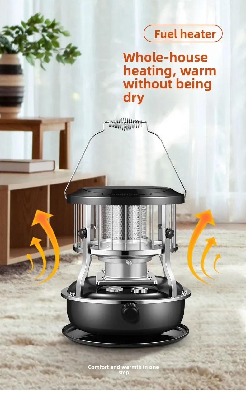 Adjustable Portable Stainless Steel Kerosene Heater for Indoor and Outdoor Use for Outdoor Activities Like Ice Fishing