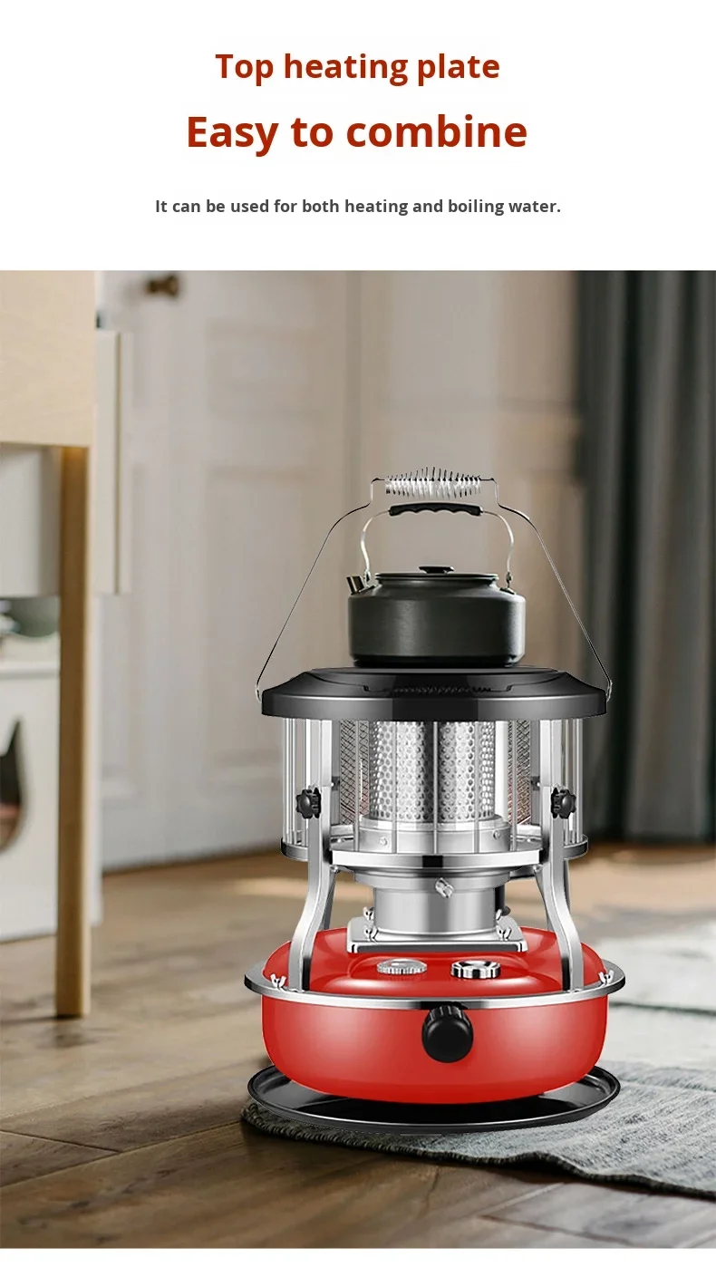 Adjustable Portable Stainless Steel Kerosene Heater for Indoor and Outdoor Use for Outdoor Activities Like Ice Fishing