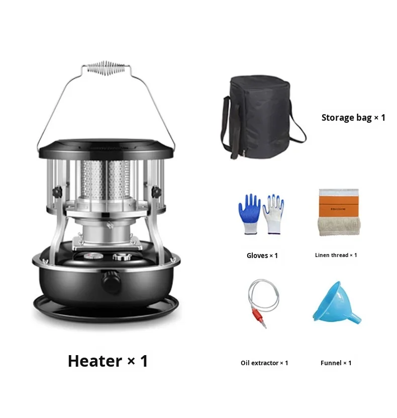 Adjustable Portable Stainless Steel Kerosene Heater for Indoor and Outdoor Use for Outdoor Activities Like Ice Fishing