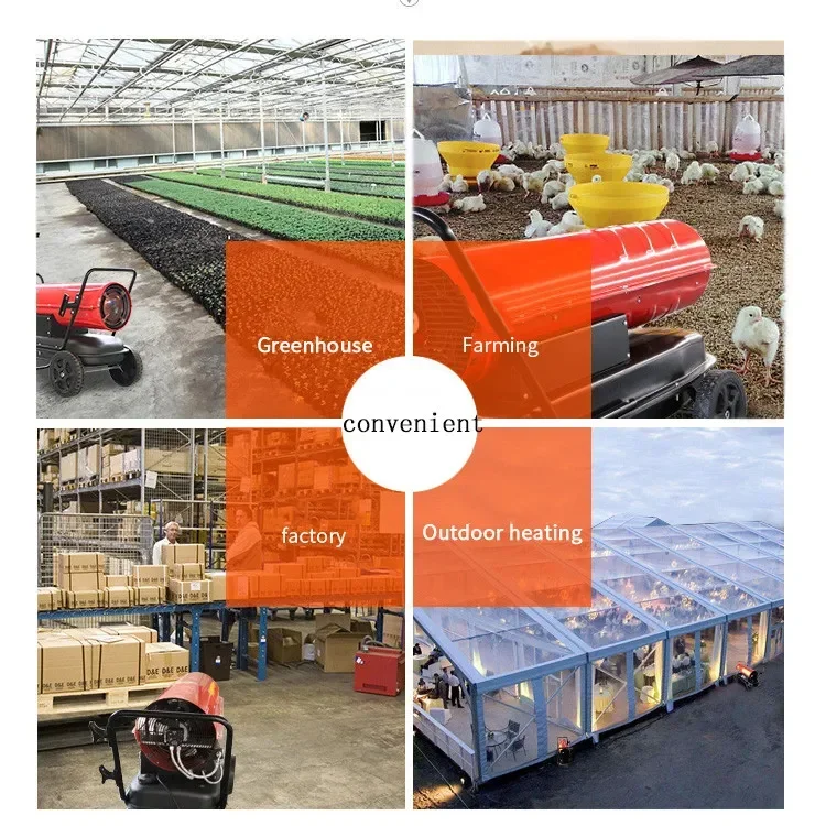 Portable Chicken Farm Kerosene Diesel Heater 220V Stainless Steel New with CE Certificate