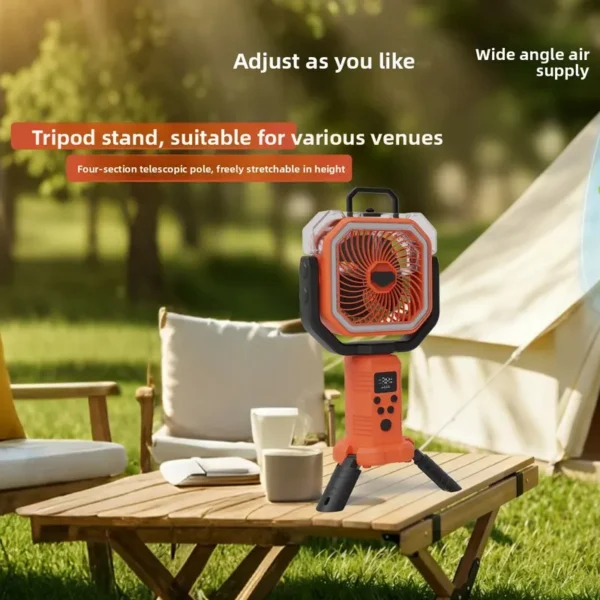 20000MAH Portable Rechargeable Misting Fan with 400ml Water Tank, Telescopic Stand Outdoor - view 4