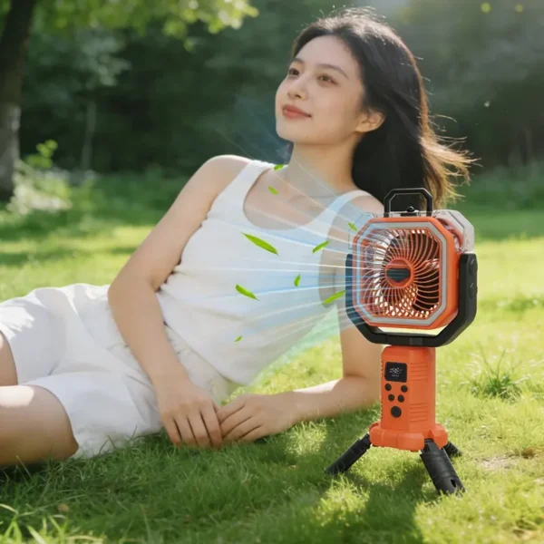 20000MAH Portable Rechargeable Misting Fan with 400ml Water Tank, Telescopic Stand Outdoor - view 6