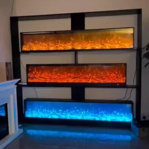 Electric Fireplace, 8mm, 750 W, Tempered Glass