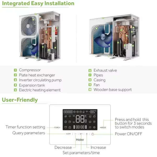 -25 Monobloc Heat Pump, R290, Inverter, ERP - view 5