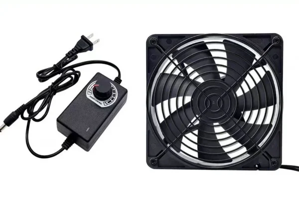 50mm DC Axial Cooling Fan, 5V/24V, 1400-2300RPM, Double Ball Bearing - view 2
