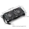 50mm DC Axial Cooling Fan, 5V/24V, 1400-2300RPM, Double Ball Bearing - view 5