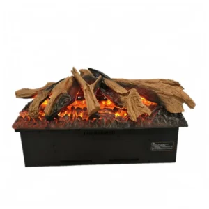 Electric Fireplace, Polyresin with Metal