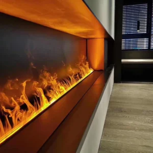 Electric Steam Vapor Fireplace, Steel, 3-26Liters