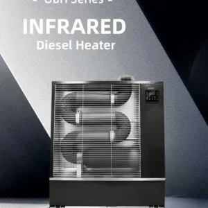 Industrial Kerosene Infrared Heater, Aluminum, 8kw