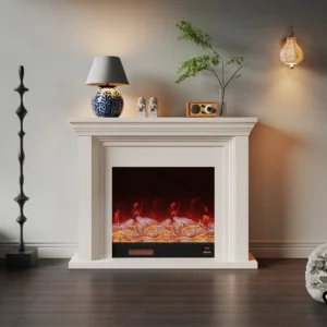Electric Fireplace, 1500W, WIFI, APP, LCD