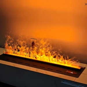 Electric Steam Fireplace, 1500W, 3D, LED