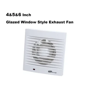 Abs Wall-mount Exhaust Fanquiet, SRIL, 4", Wall