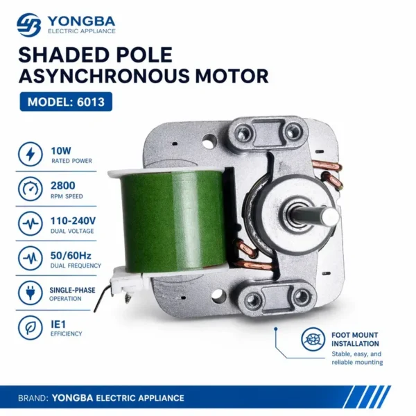 Ac Motors, YB6013, 240V, 50Hz, Copper - view 6