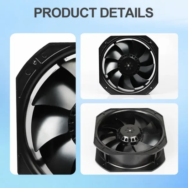 AC22580 225mm AC Axial Cooling Fan, 110-240V, 2550-2900RPM - view 3