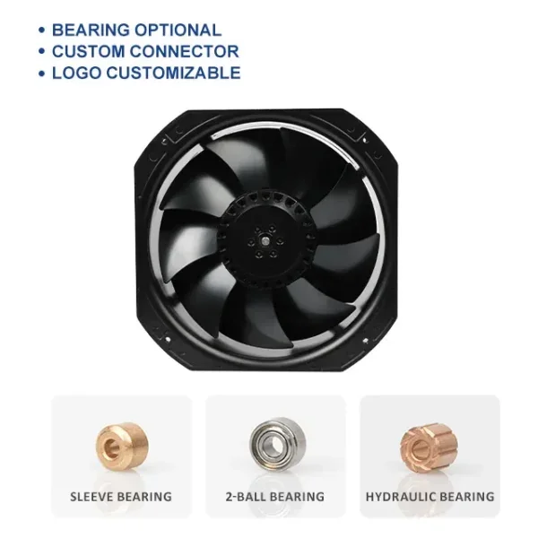 AC22580 225mm AC Axial Cooling Fan, 110-240V, 2550-2900RPM - view 4