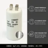 Ac6uf Motor, CBB60, 450V, Plastic - view 5