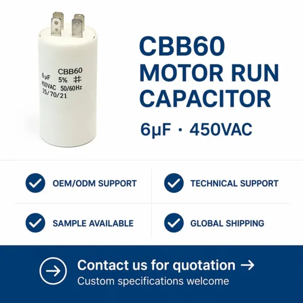 Ac6uf Motor, CBB60, 450V, Plastic - view 6