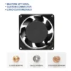 AC8038 80mm AC Axial Cooling Fan, 110-240V, 2400-2800rpm, PBT - view 3