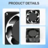 AC8038 80mm AC Axial Cooling Fan, 110-240V, 2400-2800rpm, PBT - view 4