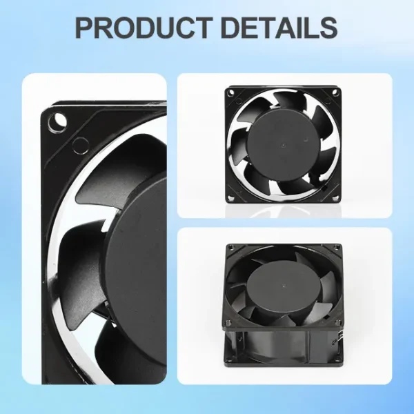 AC8038 80mm AC Axial Cooling Fan, 110-240V, 2400-2800rpm, PBT - view 4