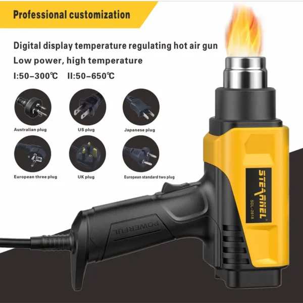 Adjustable Electric Heating Blower, STERNEL, 2000W, LCD - view 3