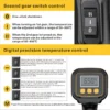 Adjustable Electric Heating Blower, STERNEL, 2000W, LCD - view 5