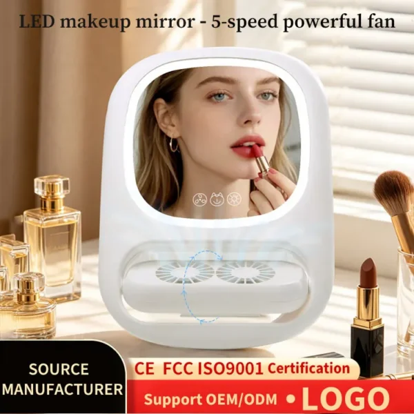Adjustable Fan, 5-speed, Portable, LED