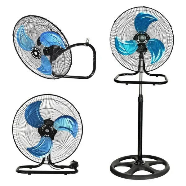 Adjustable Height Stand Fan, 3-in-1, 60 W(0.08hp), plastic