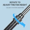 Adjustable Height Stand Fan, 3-in-1, 60 W(0.08hp), plastic - view 5