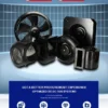 Air Circular Duct Fan, 230V, 250mm, Centrifugal - view 2