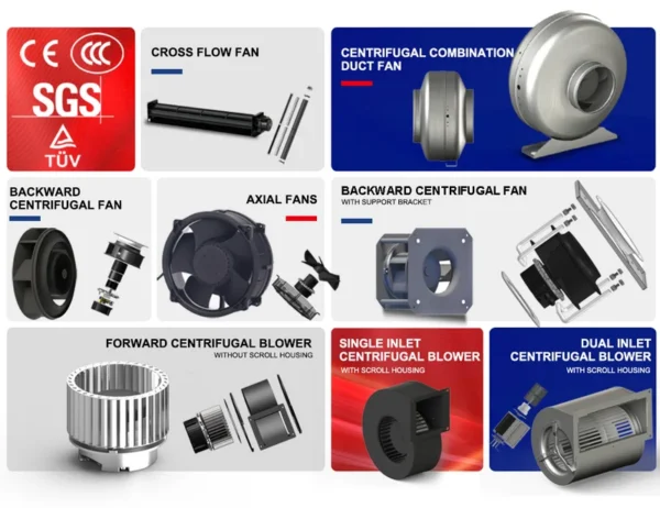 Air Circular Duct Fan, 230V, 250mm, Centrifugal - view 5